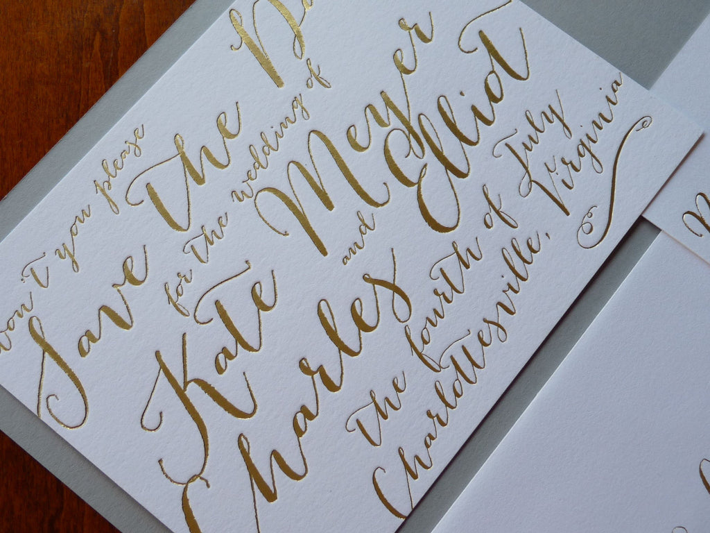 Kate - Haute Papier Luxe Deux Save the Date