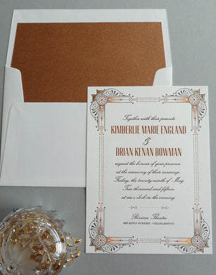 Kimberlie - Haute Papier Luxe Deux Wedding