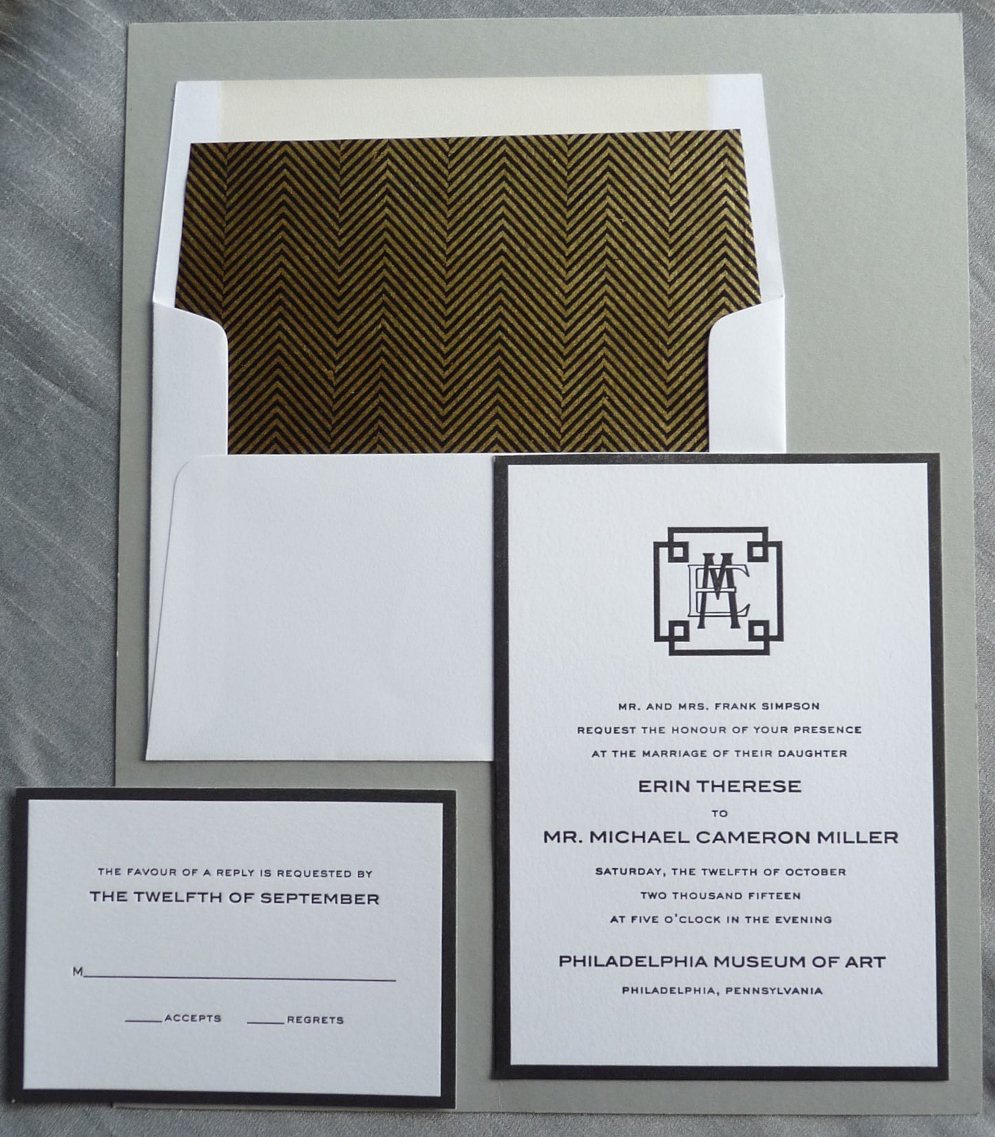 Therese - Haute Papier Luxe Deux Wedding