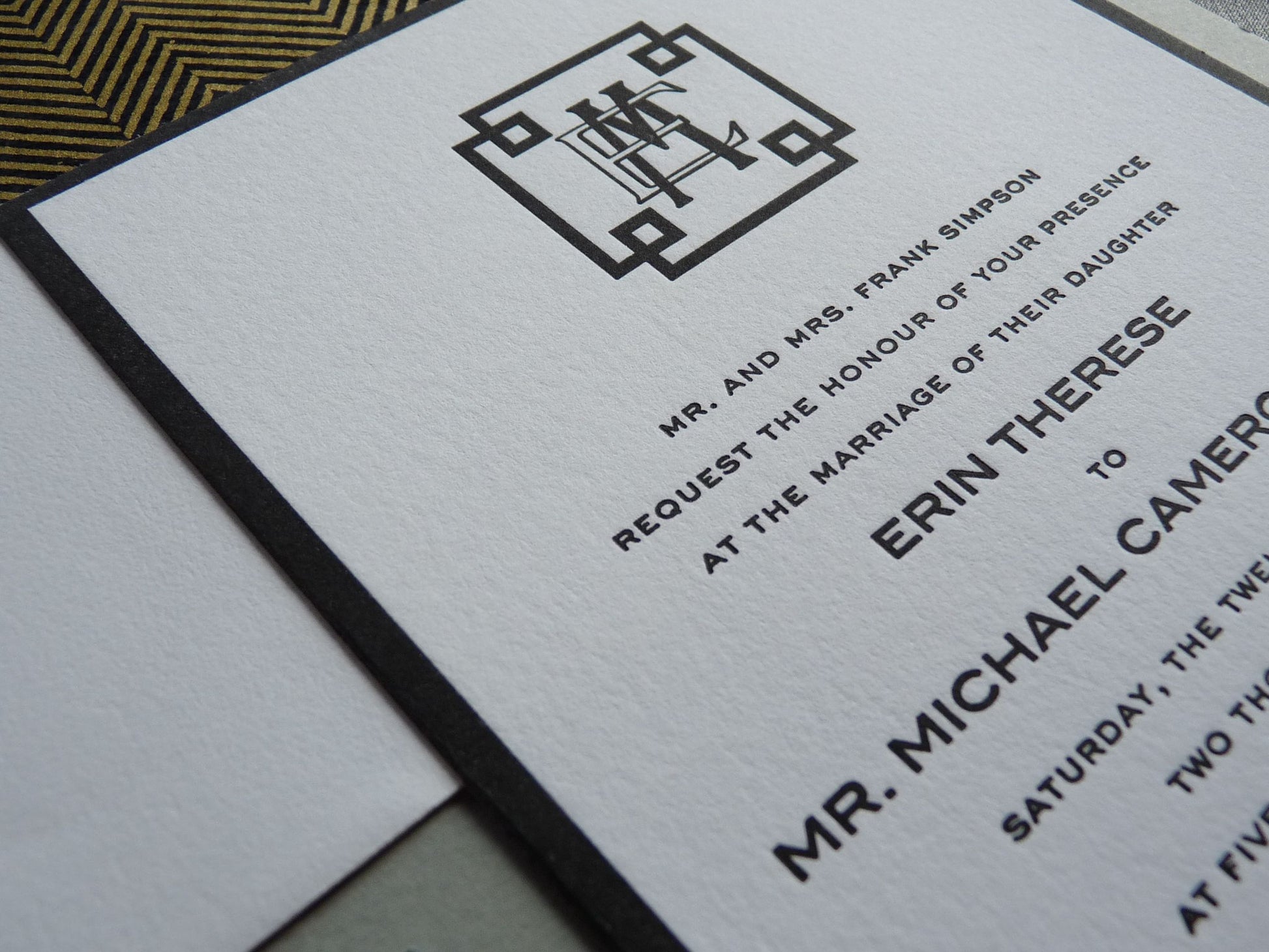 Therese - Haute Papier Luxe Deux Wedding