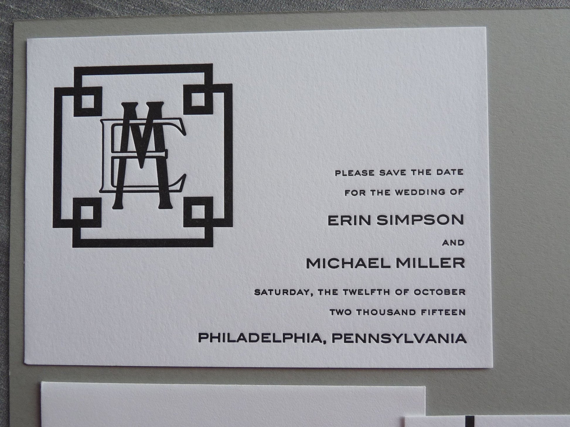 Therese - Haute Papier Luxe Deux Save the Date