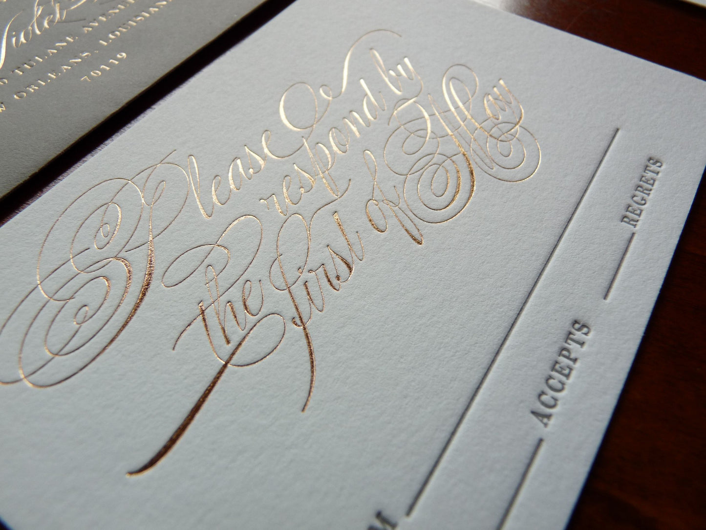 Violet - Haute Papier Luxe Deux Wedding