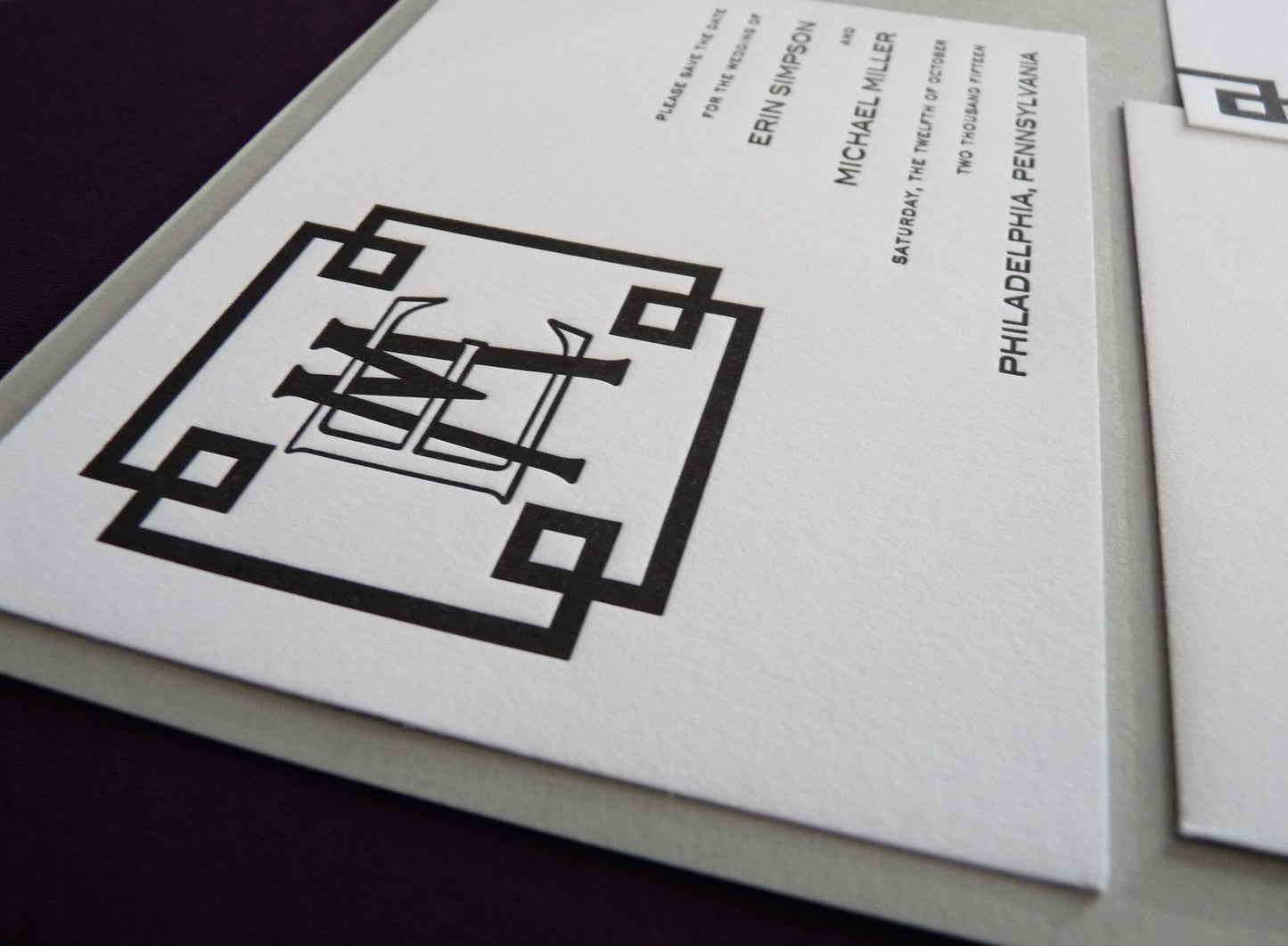 Therese - Haute Papier Luxe Deux Save the Date