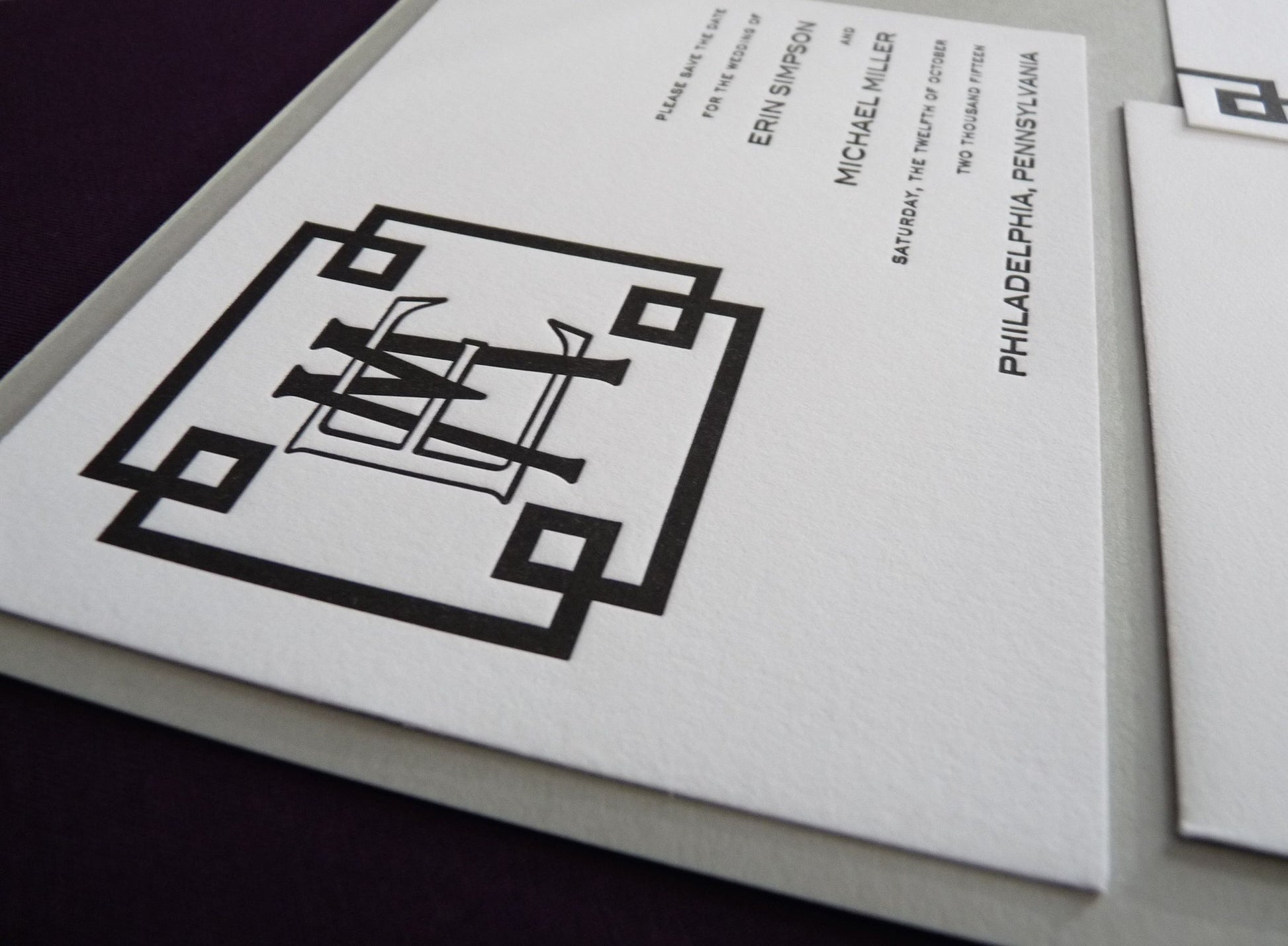 Therese - Haute Papier Luxe Deux Save the Date