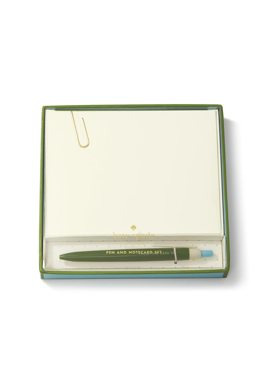 kate spade new york® from the desk of pen and notecard set