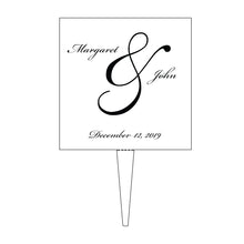 Load image into Gallery viewer, Personalized Script Names Wedding Cake Topper
