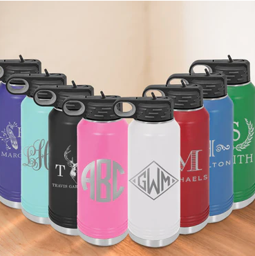 Monogrammed Water Bottle - 32 oz