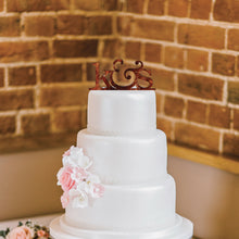Load image into Gallery viewer, Personalized Initials Wedding Cake Topper
