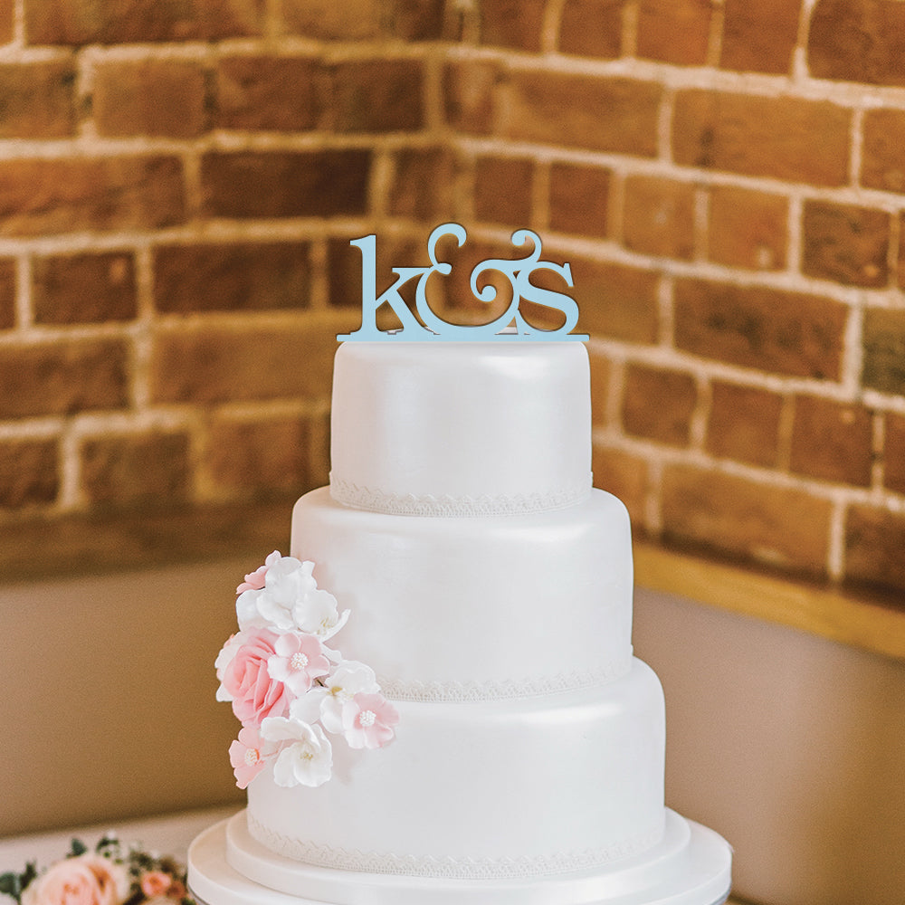 Personalized Initials Wedding Cake Topper