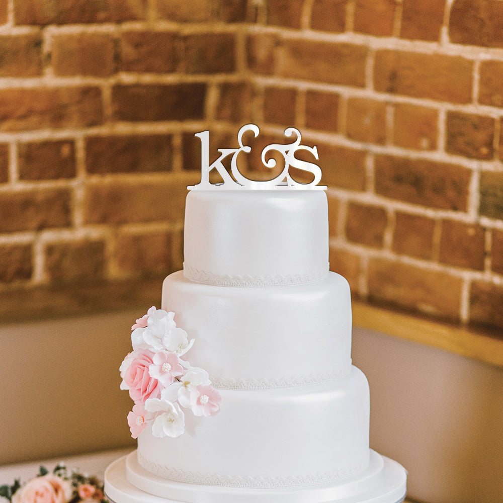 Personalized Initials Wedding Cake Topper