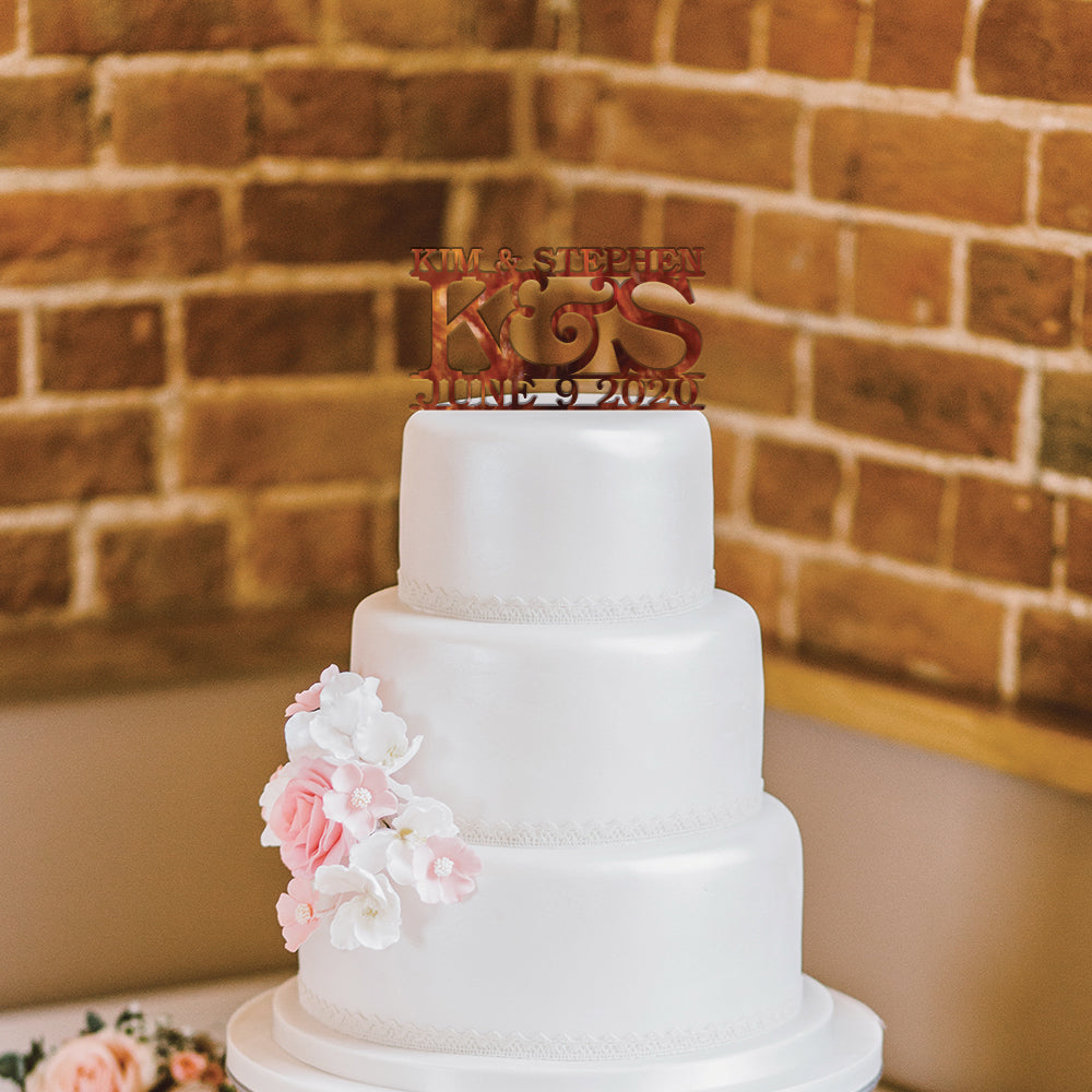 Personalized Classic Wedding Cake Topper