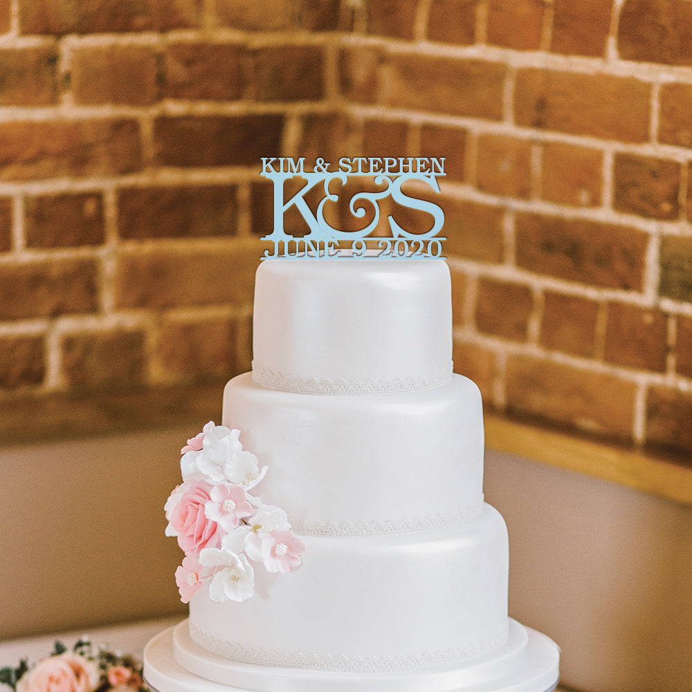 Personalized Classic Wedding Cake Topper