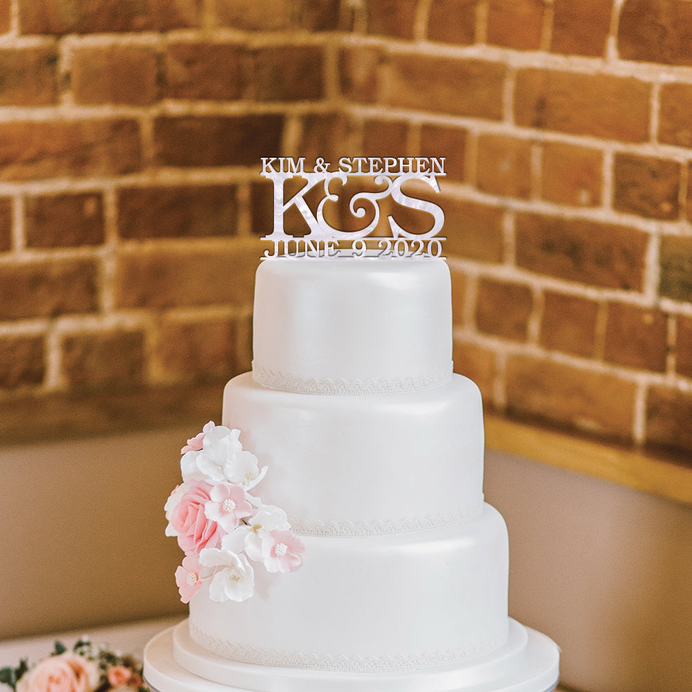 Personalized Classic Wedding Cake Topper