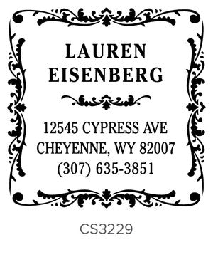 Custom Address Stamp CS3229