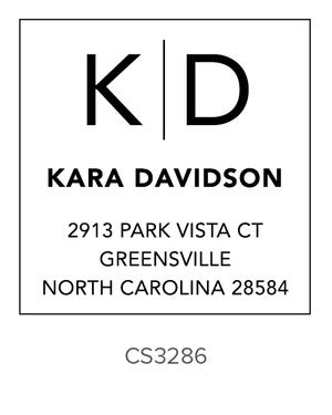Custom Address Stamp CS3286