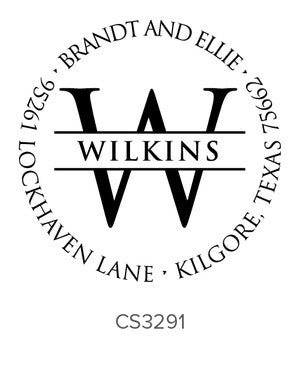 Custom Address Stamp CS3291