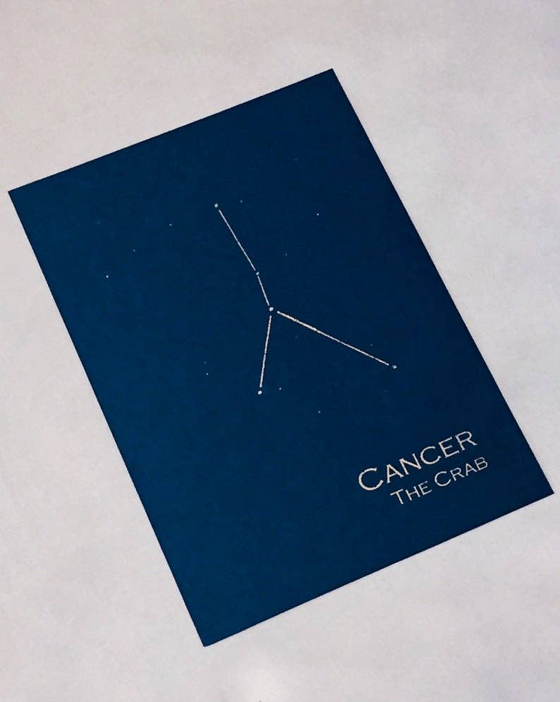 Cancer Constellation Zodiac Art Print
