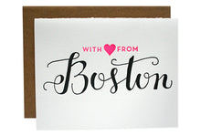 Load image into Gallery viewer, With love from Boston Note Cards
