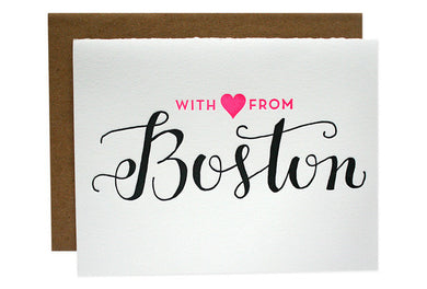 With love from Boston Note Cards