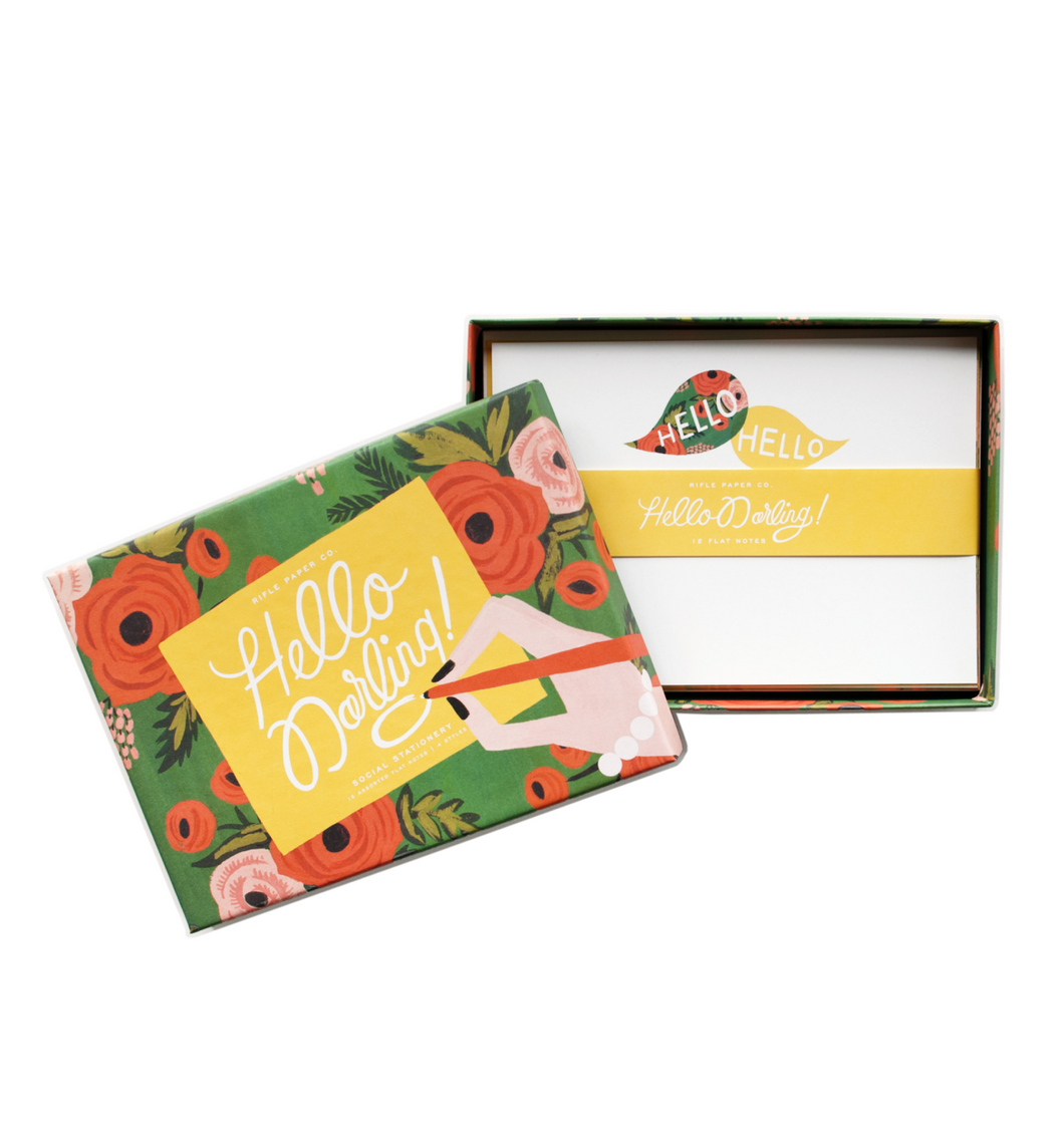 Rifle Paper Co. Hello Darling Social Stationery Set