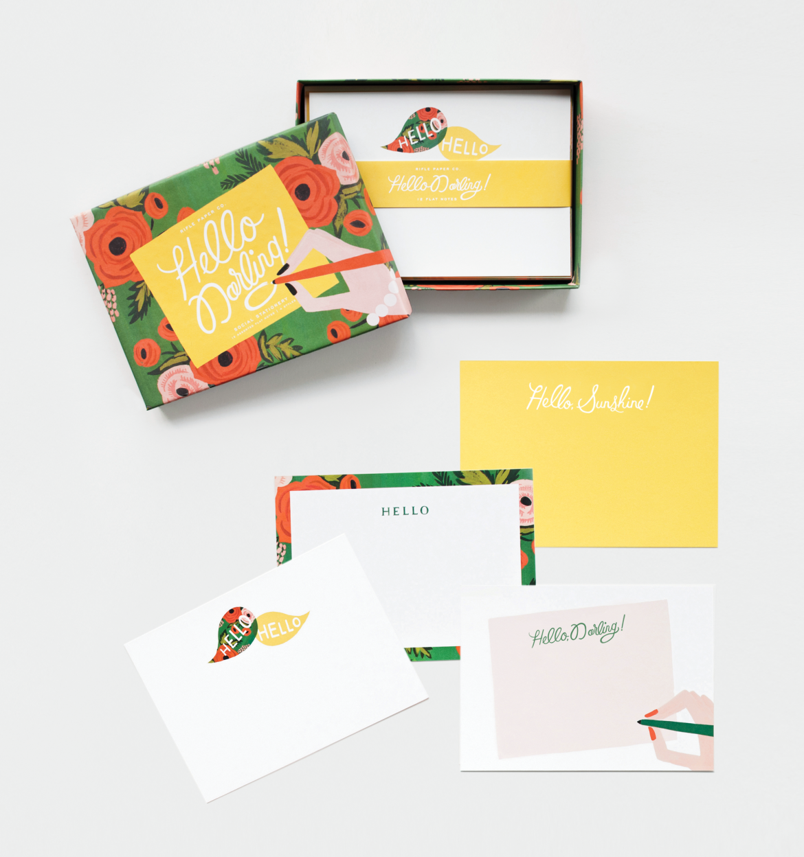 Rifle Paper Co. Hello Darling Social Stationery Set