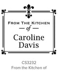 Custom Kitchen + Craft Stamp CS3232