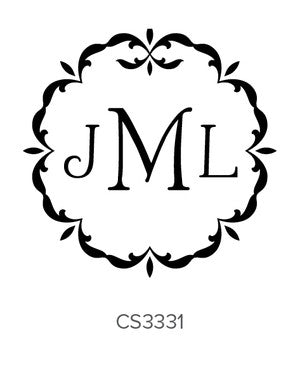 Custom Monogram Stamp CS3331
