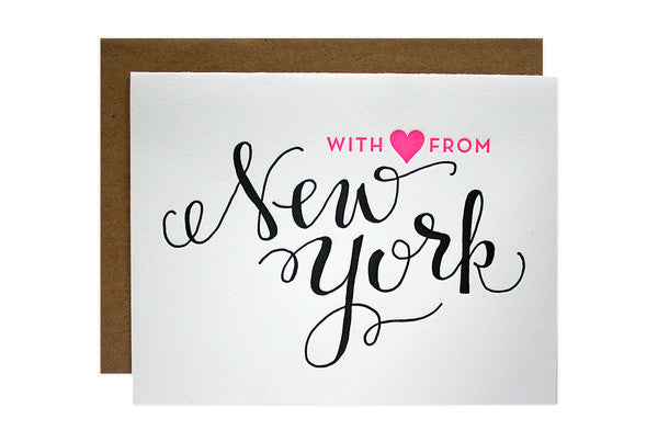 With love from New York note cards