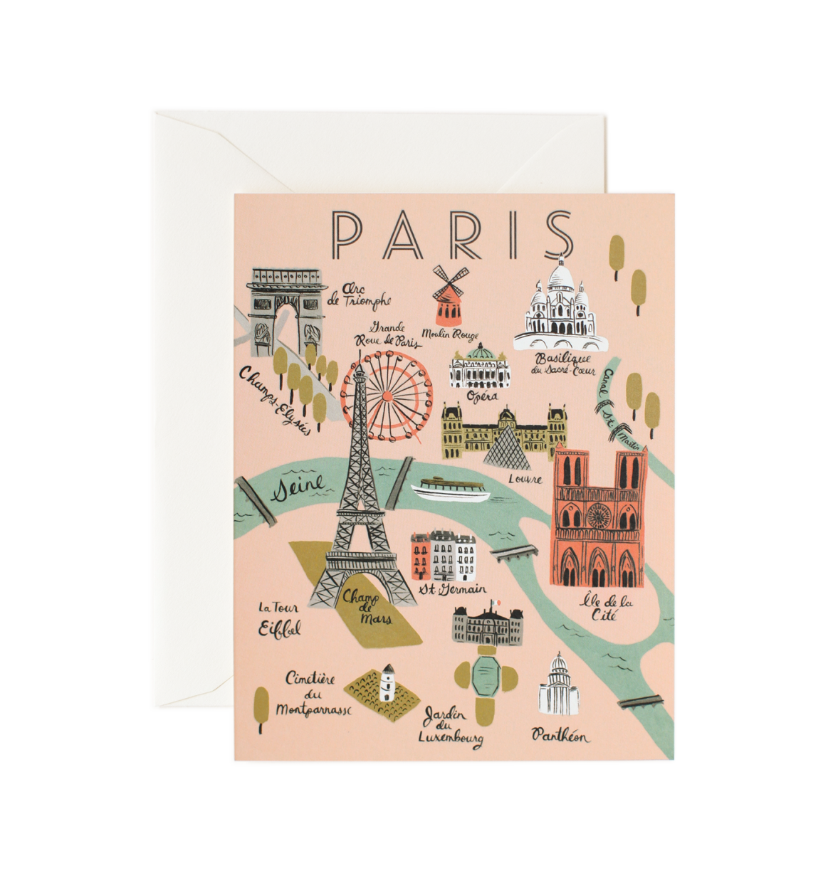 Rifle Paper Co. City Maps Boxed Note Cards